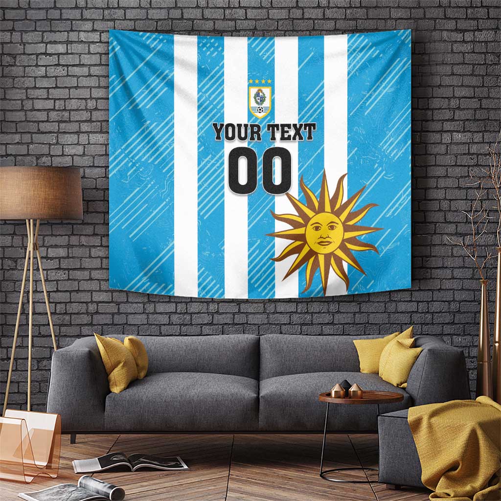 Custom Uruguay Football Tapestry Sol De May - Wonder Print Shop