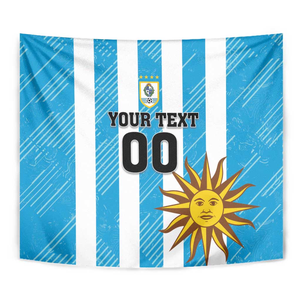 Custom Uruguay Football Tapestry Sol De May - Wonder Print Shop