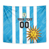 Custom Uruguay Football Tapestry Sol De May - Wonder Print Shop