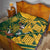Custom South Africa Rugby Quilt Springboks With Protea Cynaroides - Wonder Print Shop