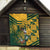 Custom South Africa Rugby Quilt Springboks With Protea Cynaroides - Wonder Print Shop