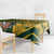 Custom South Africa Rugby Tablecloth Springboks With Protea Cynaroides - Wonder Print Shop