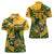 Custom South Africa Rugby Women Polo Shirt Springboks With Protea Cynaroides - Wonder Print Shop