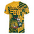 Custom South Africa Rugby Women V-Neck T-Shirt Springboks With Protea Cynaroides - Wonder Print Shop