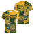 Custom South Africa Rugby Women V-Neck T-Shirt Springboks With Protea Cynaroides - Wonder Print Shop