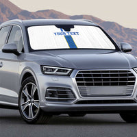 Custom Finland Football Auto Sun Shade Suomi Champion Sami Pattern - Wonder Print Shop