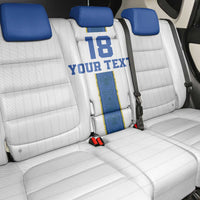 Custom Finland Football Back Car Seat Cover Suomi Champion Sami Pattern - Wonder Print Shop