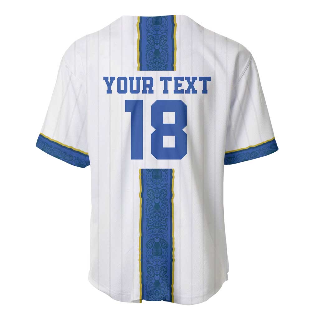 Custom Finland Football Baseball Jersey Suomi Champion Sami Pattern - Wonder Print Shop