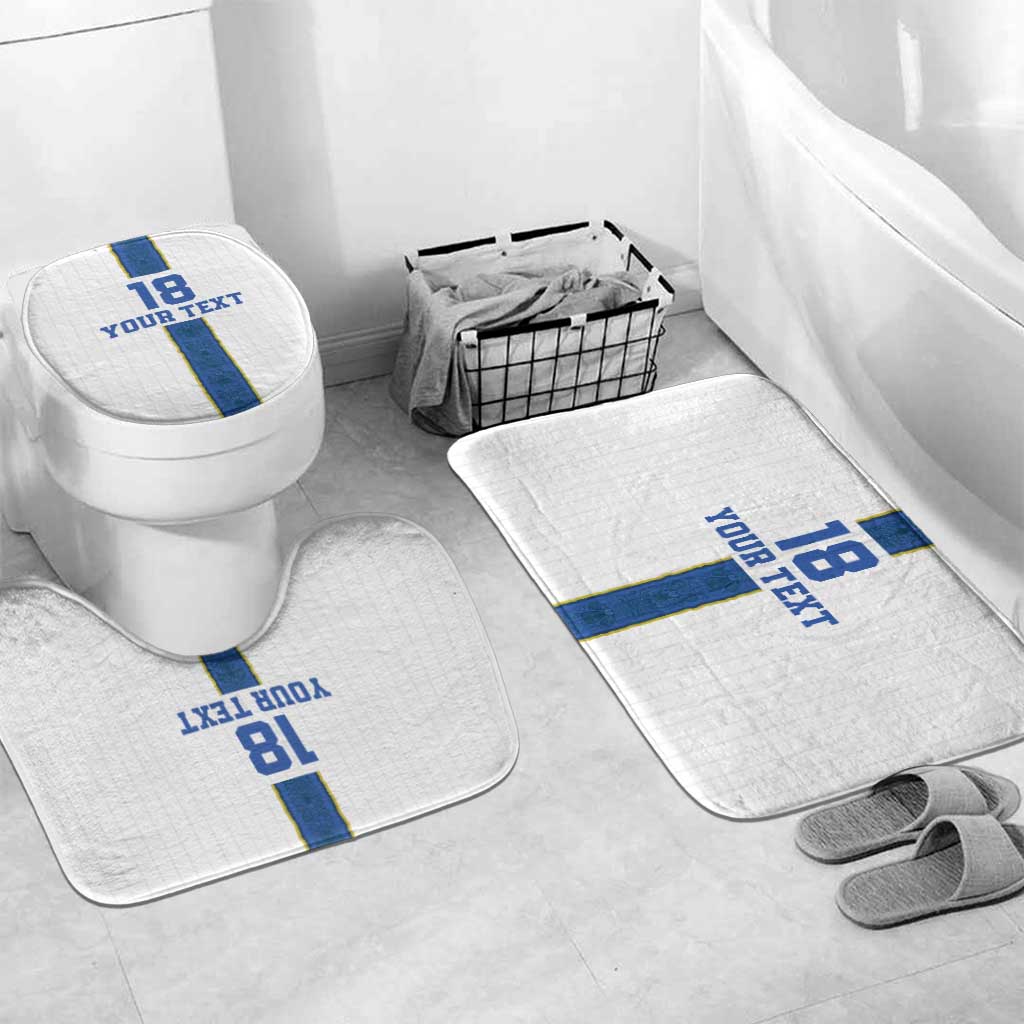 Custom Finland Football Bathroom Set Suomi Champion Sami Pattern - Wonder Print Shop