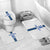 Custom Finland Football Bathroom Set Suomi Champion Sami Pattern - Wonder Print Shop