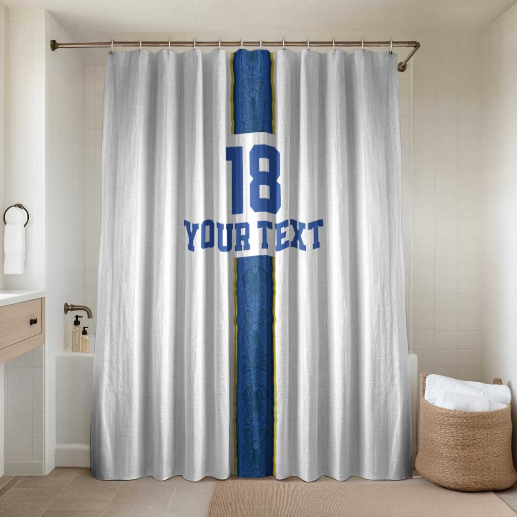 Custom Finland Football Bathroom Set Suomi Champion Sami Pattern - Wonder Print Shop