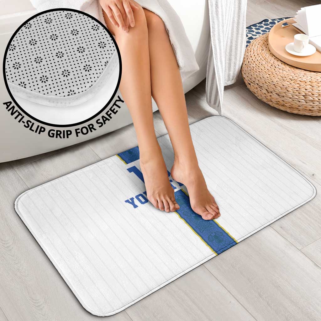 Custom Finland Football Bathroom Set Suomi Champion Sami Pattern - Wonder Print Shop