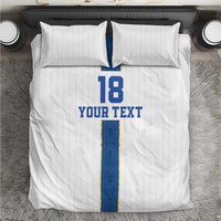 Custom Finland Football Bedding Set Suomi Champion Sami Pattern - Wonder Print Shop