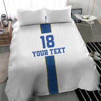 Custom Finland Football Bedding Set Suomi Champion Sami Pattern - Wonder Print Shop