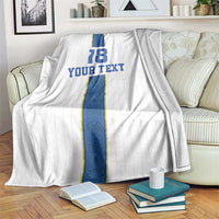 Custom Finland Football Blanket Suomi Champion Sami Pattern - Wonder Print Shop