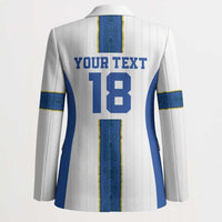 Custom Finland Football Blazer Suomi Champion Sami Pattern - Wonder Print Shop