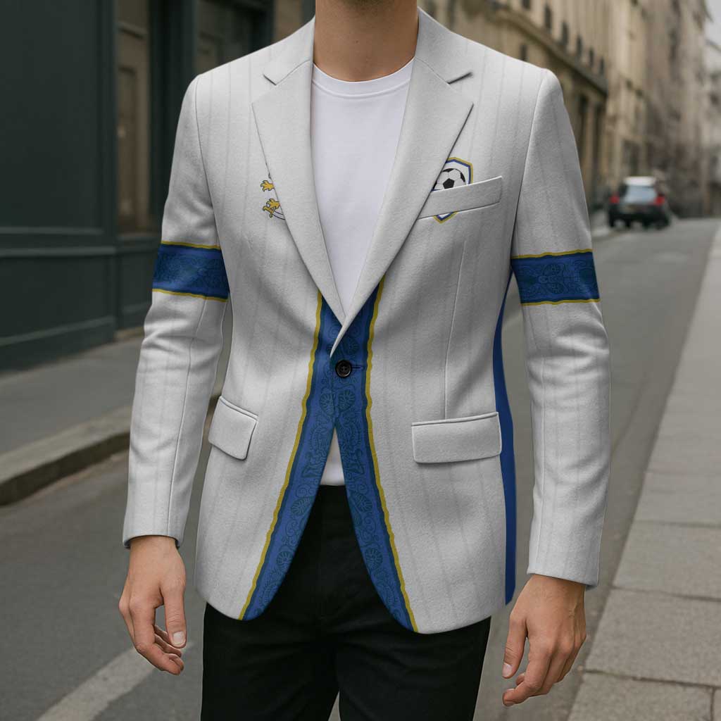 Custom Finland Football Blazer Suomi Champion Sami Pattern - Wonder Print Shop