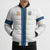 Custom Finland Football Bomber Puffer Jacket Suomi Champion Sami Pattern - Wonder Print Shop