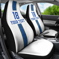 Custom Finland Football Car Seat Cover Suomi Champion Sami Pattern - Wonder Print Shop