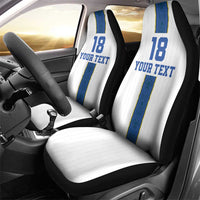 Custom Finland Football Car Seat Cover Suomi Champion Sami Pattern - Wonder Print Shop