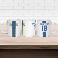 Custom Finland Football Ceramic Mug Suomi Champion Sami Pattern - Wonder Print Shop