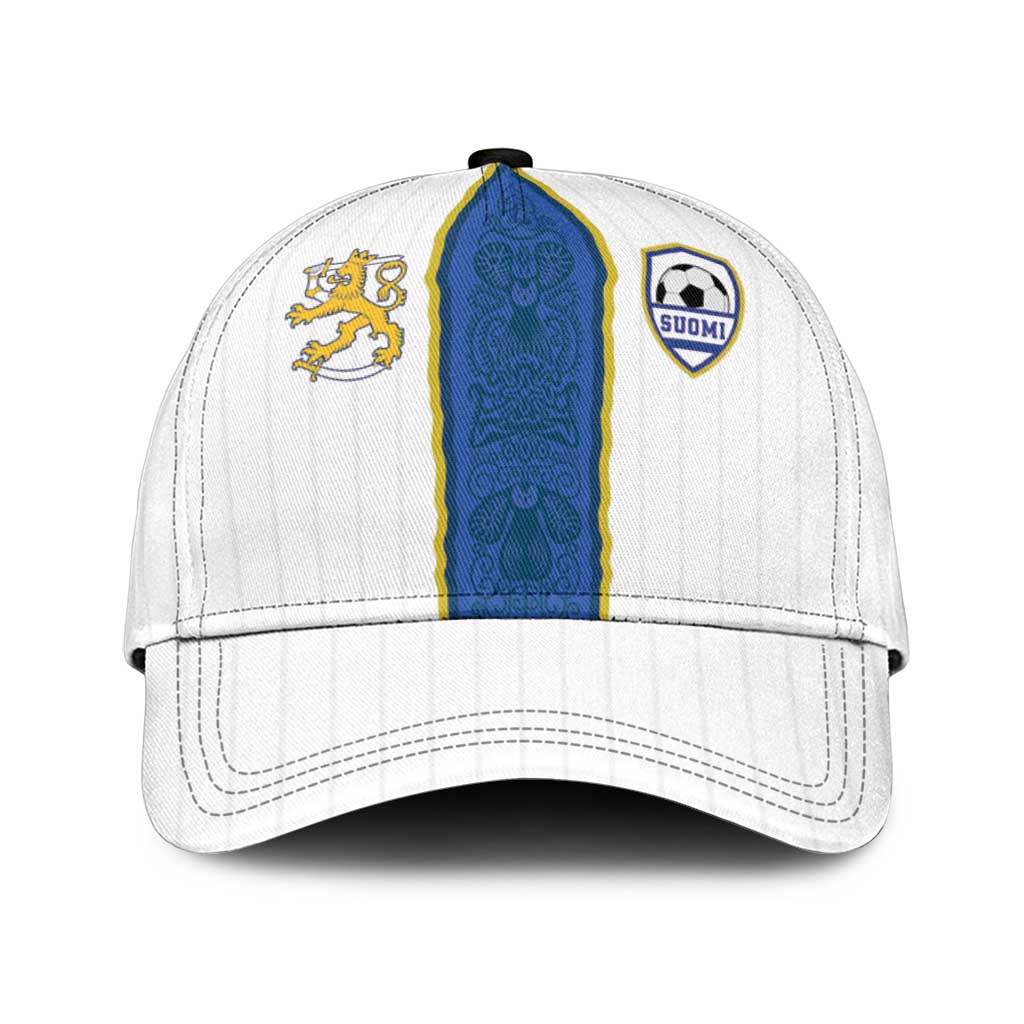 Finland Football Classic Cap Suomi Champion Sami Pattern - Wonder Print Shop