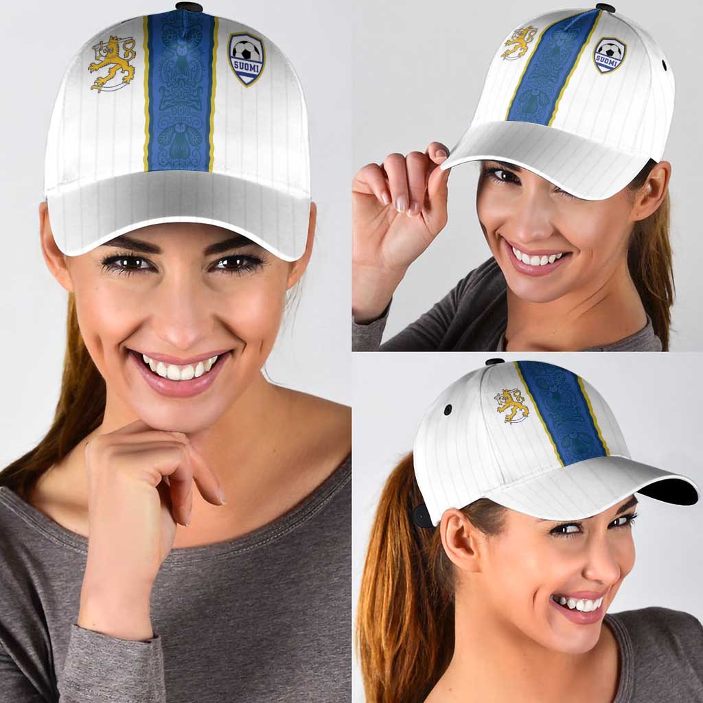 Finland Football Classic Cap Suomi Champion Sami Pattern - Wonder Print Shop