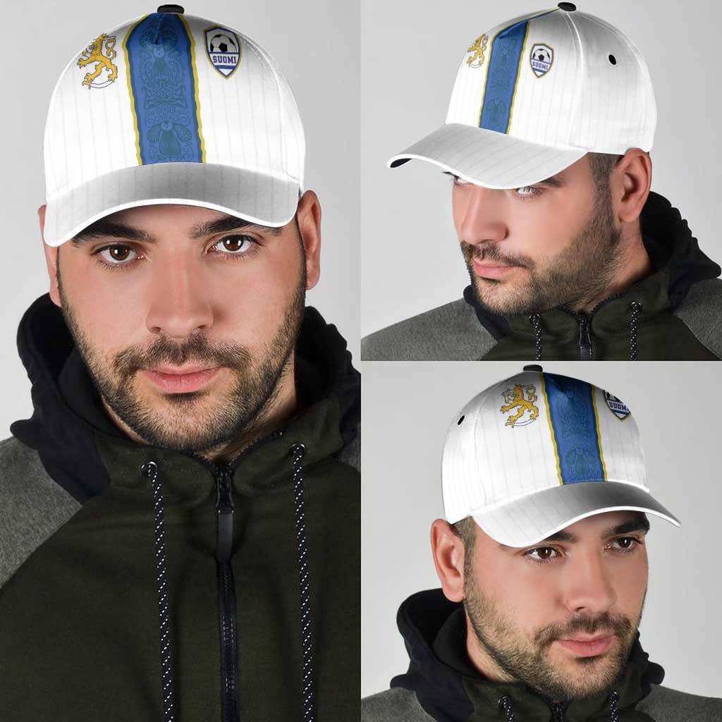 Finland Football Classic Cap Suomi Champion Sami Pattern - Wonder Print Shop
