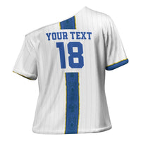 Custom Finland Football Cross Shoulder Shirt Suomi Champion Sami Pattern - Wonder Print Shop