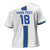Custom Finland Football Cross Shoulder Shirt Suomi Champion Sami Pattern - Wonder Print Shop
