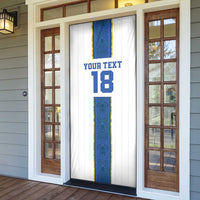 Custom Finland Football Door Cover Suomi Champion Sami Pattern - Wonder Print Shop