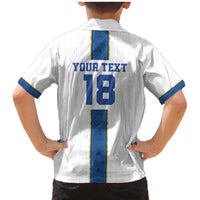 Custom Finland Football Family Matching Mermaid Dress and Hawaiian Shirt Suomi Champion Sami Pattern - Wonder Print Shop