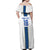 Custom Finland Football Family Matching Off Shoulder Maxi Dress and Hawaiian Shirt Suomi Champion Sami Pattern - Wonder Print Shop