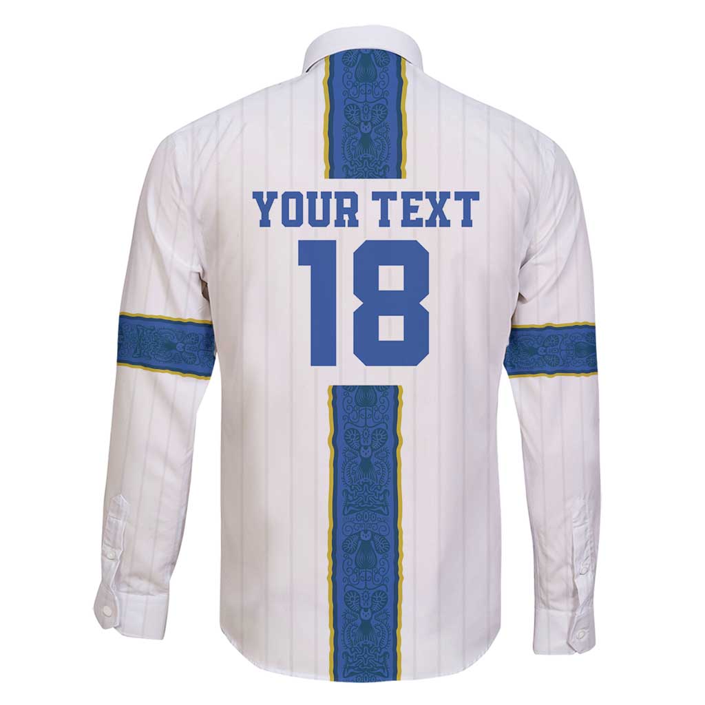 Custom Finland Football Family Matching Puletasi and Hawaiian Shirt Suomi Champion Sami Pattern - Wonder Print Shop