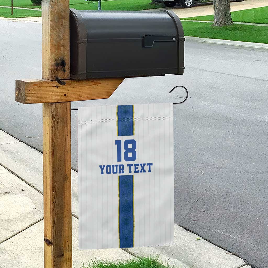 Custom Finland Football Garden Flag Suomi Champion Sami Pattern - Wonder Print Shop