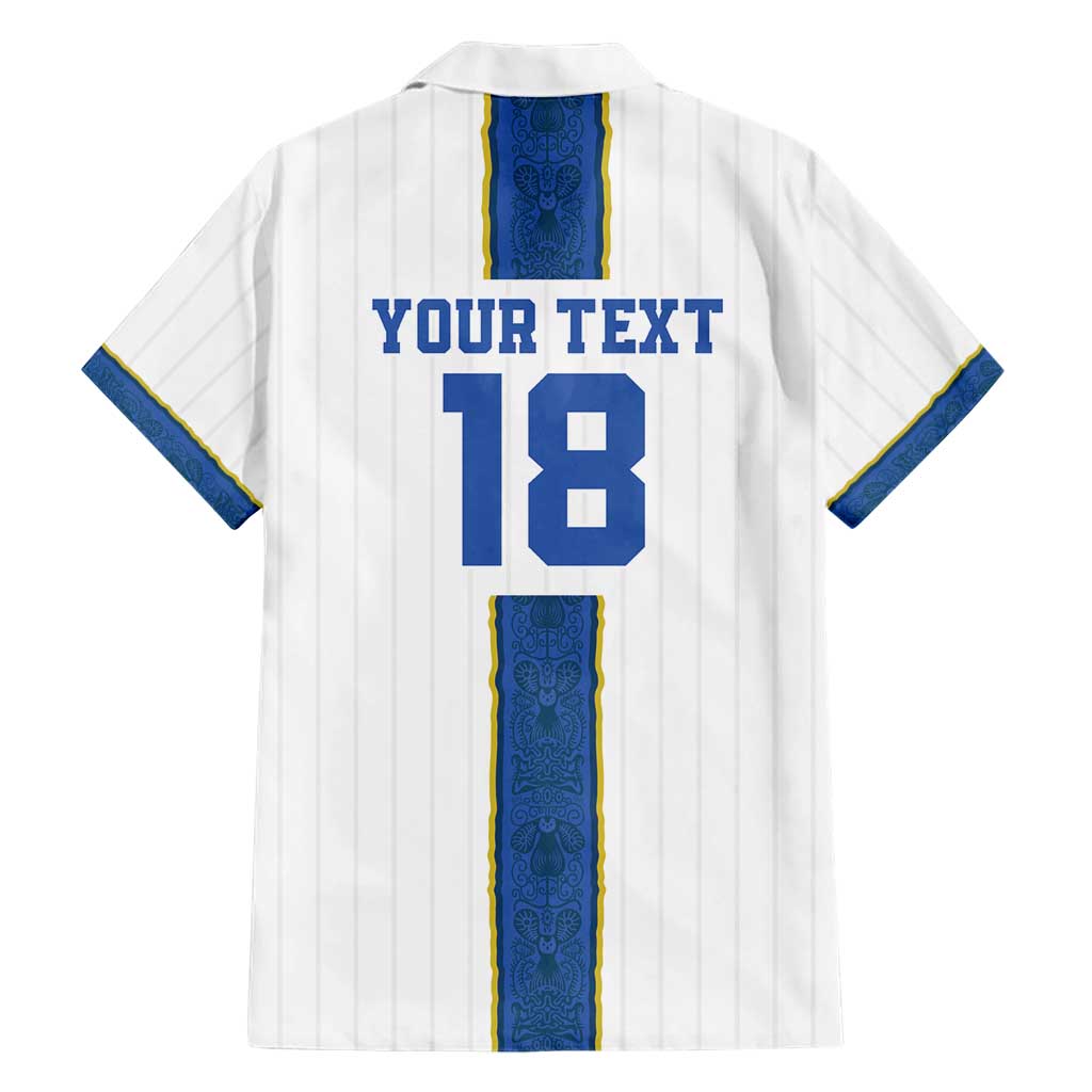 Custom Finland Football Hawaiian Shirt Suomi Champion Sami Pattern - Wonder Print Shop