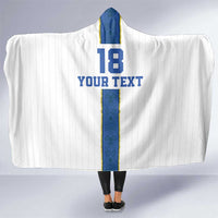 Custom Finland Football Hooded Blanket Suomi Champion Sami Pattern - Wonder Print Shop