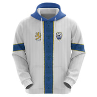 Custom Finland Football Hoodie Suomi Champion Sami Pattern - Wonder Print Shop