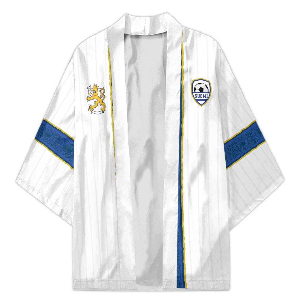 Custom Finland Football Kimono Suomi Champion Sami Pattern - Wonder Print Shop