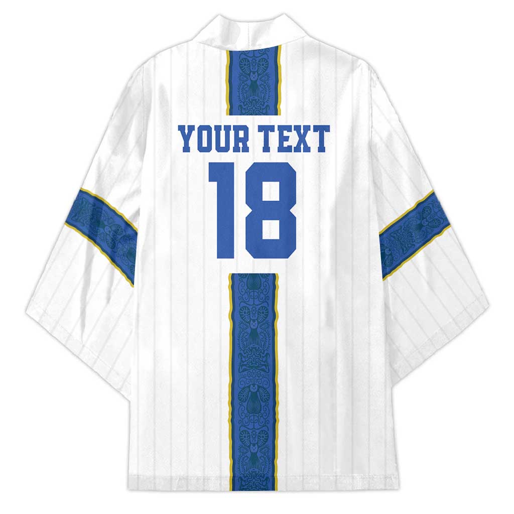 Custom Finland Football Kimono Suomi Champion Sami Pattern - Wonder Print Shop