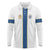 Custom Finland Football Long Sleeve Polo Shirt Suomi Champion Sami Pattern - Wonder Print Shop