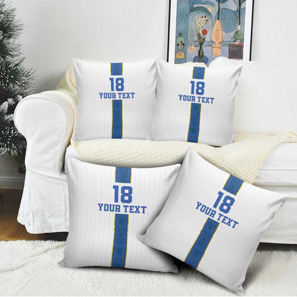 Custom Finland Football Pillow Cover Suomi Champion Sami Pattern - Wonder Print Shop