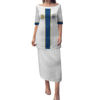 Custom Finland Football Puletasi Suomi Champion Sami Pattern - Wonder Print Shop