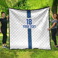 Custom Finland Football Quilt Suomi Champion Sami Pattern - Wonder Print Shop