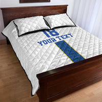 Custom Finland Football Quilt Bed Set Suomi Champion Sami Pattern - Wonder Print Shop