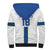 Custom Finland Football Sherpa Hoodie Suomi Champion Sami Pattern - Wonder Print Shop