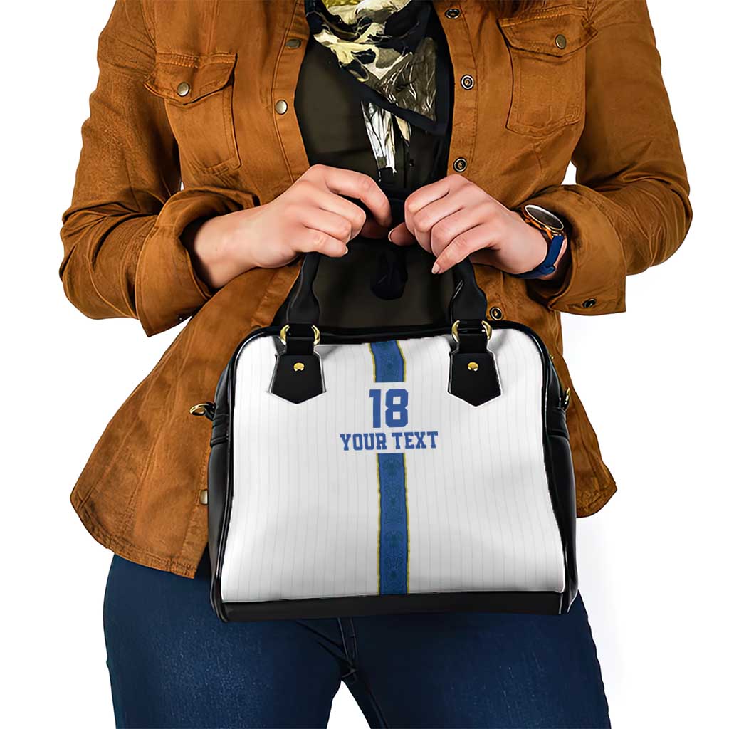 Custom Finland Football Shoulder Handbag Suomi Champion Sami Pattern - Wonder Print Shop