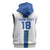 Custom Finland Football Sleeveless Hoodie Suomi Champion Sami Pattern - Wonder Print Shop