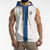 Custom Finland Football Sleeveless Hoodie Suomi Champion Sami Pattern - Wonder Print Shop