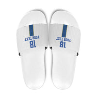 Custom Finland Football Slide Sandals Suomi Champion Sami Pattern - Wonder Print Shop